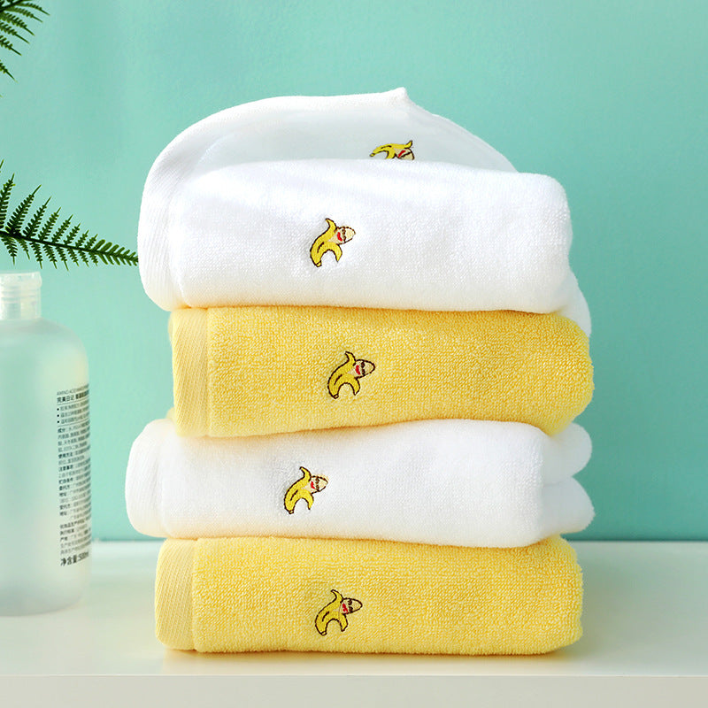 Full Embroidery Avocado Cotton Towel Set1 34x74