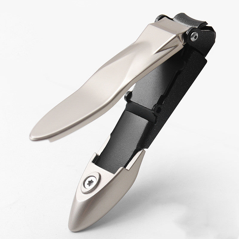 Anti-splash Stainless Steel Nail Clippers Pearl nickel gold