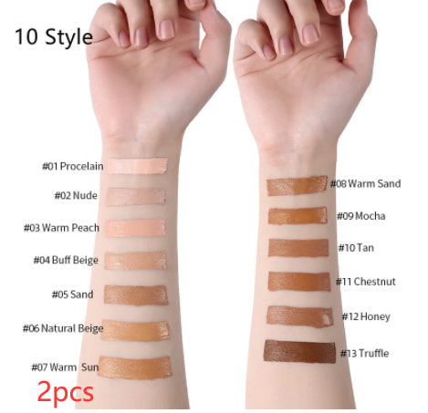 Makeup Liquid Foundation Oil Control Concealer 10 Style 2PCS
