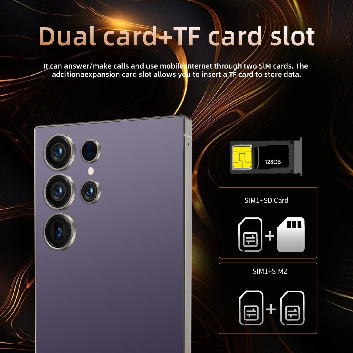 S25 Ultra Cell Phone 5G Unlocked Phone,Smartphone With Tool Pen, Android 15.0 Cell Phone