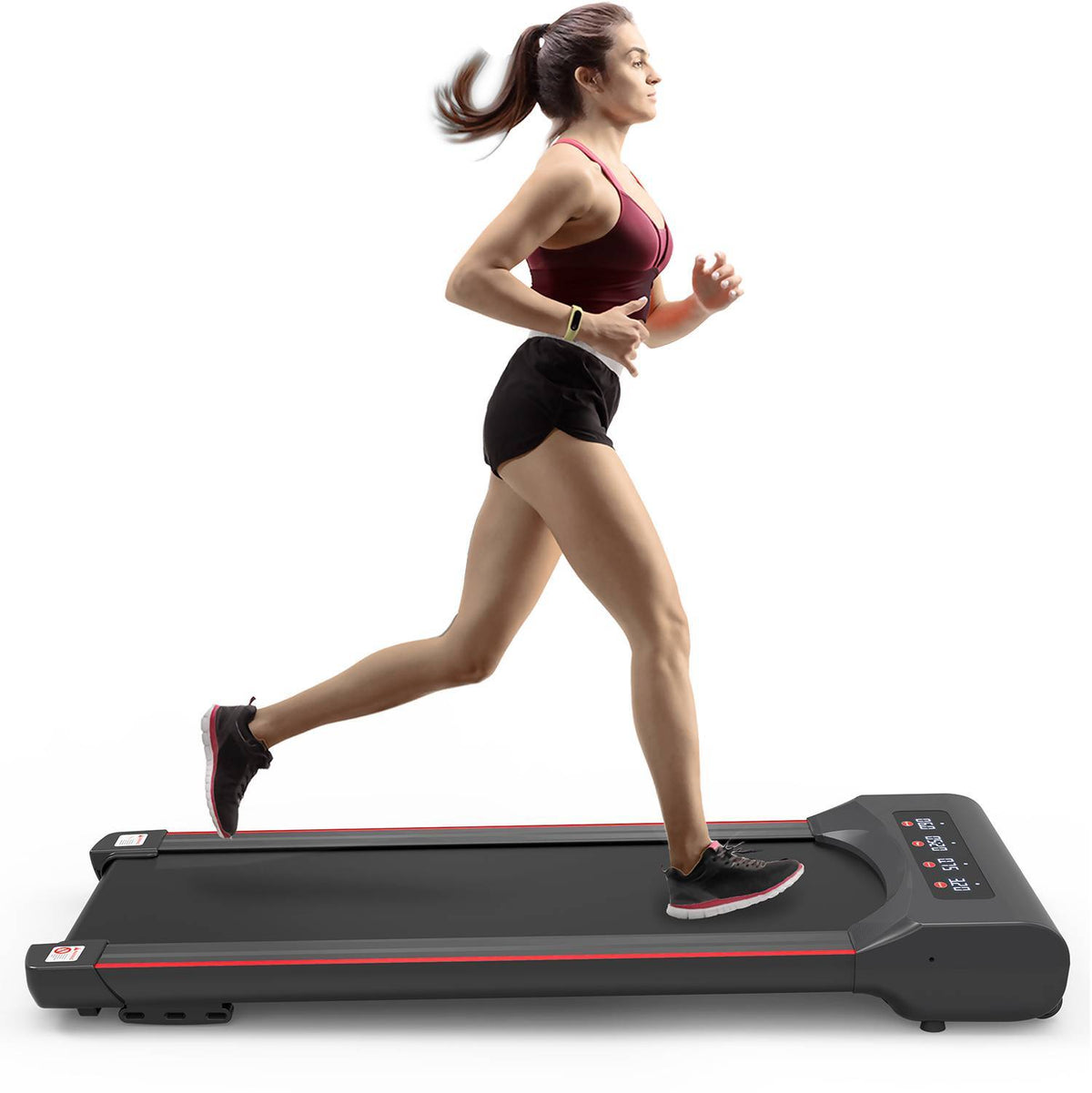 Under Desk Treadmill Machine Walking Pad For Home Office Black
