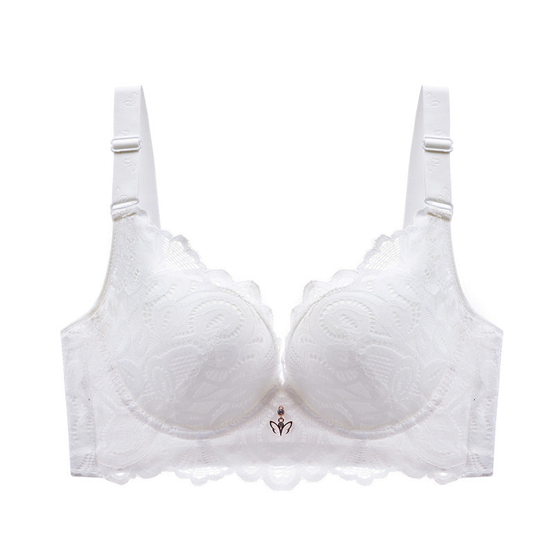 Women's Fashion Comfortable Wireless Push Up Bra White