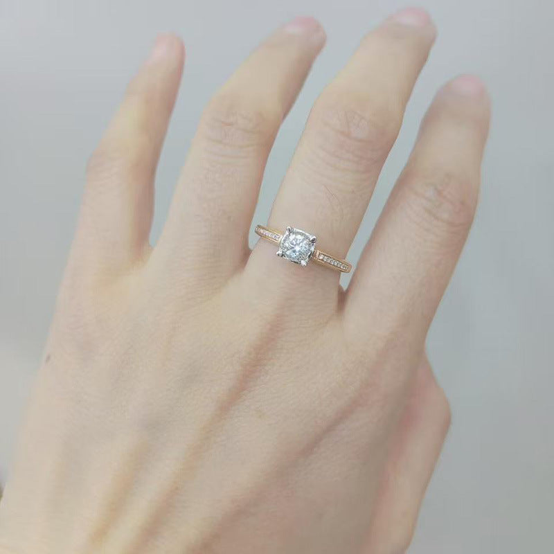 European And American Luxury Ice Flower High Carbon Diamond