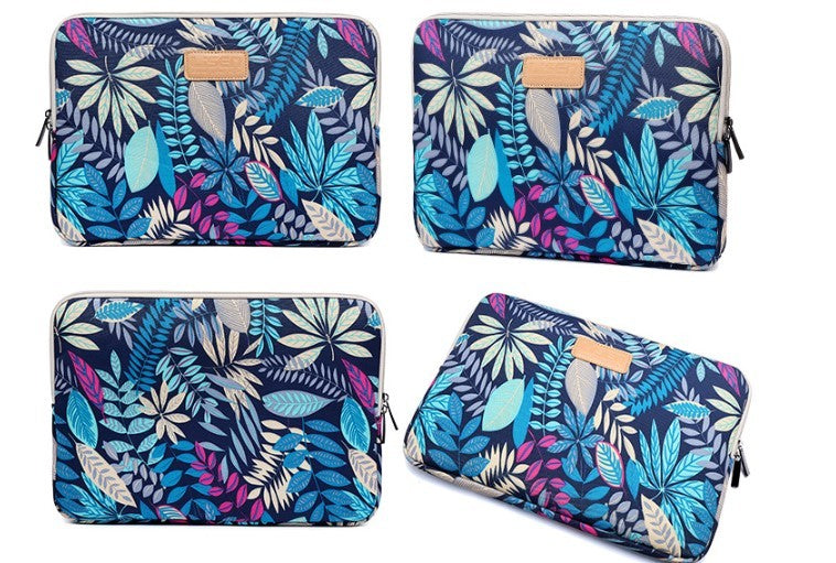 LISEN Colorful Leaf Notebook Sleeve Bag Inch 15.6 Inch Computer Bag