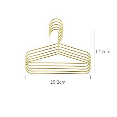Li Fengwu Ins Metal Small Hanger Child Hanger Baby Household Gold 5PCS