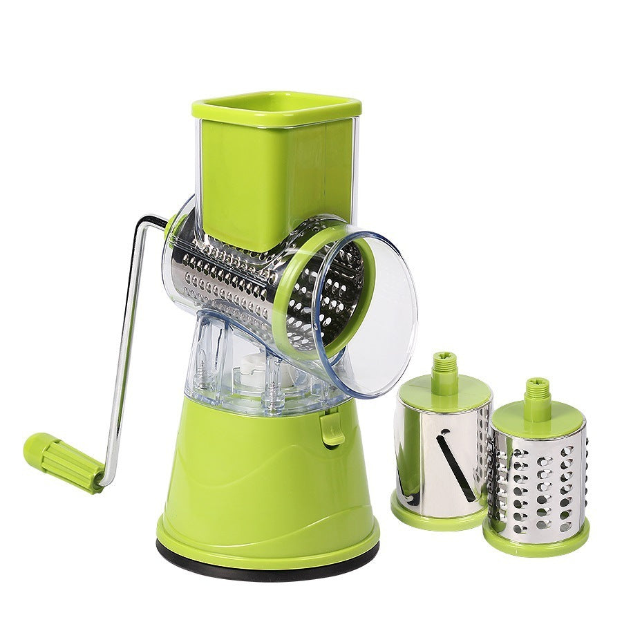 Multi-function Drum Cutter Manual Stainless Steel Grating Green