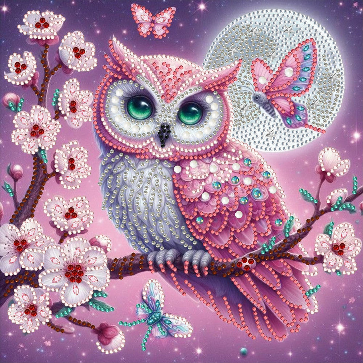 5D Alien Sticker Dot Diamond Decorative Painting Canvas 30X30cm AB083