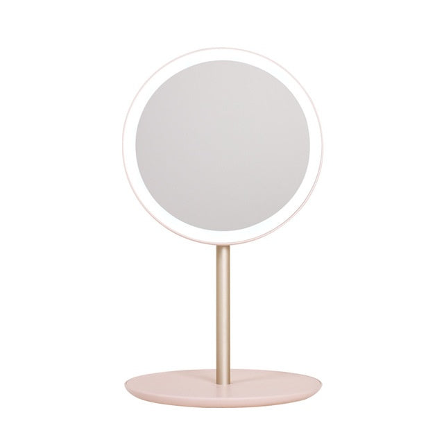 LED Folding Mirror Make-up mirror Pink