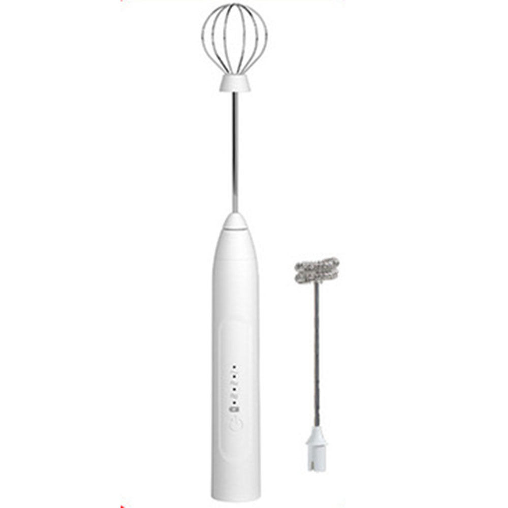 Milk Maker Coffee Stirrer Electric Whisk Eggs White Ordinary double USB