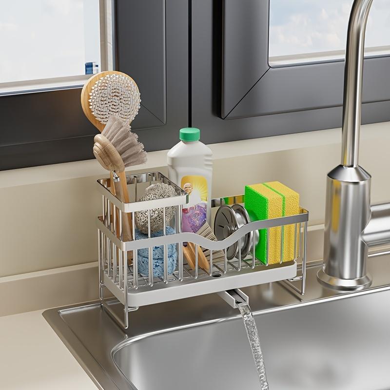 Kitchen Household Wall-mounted Multifunctional Multi-layer Carbon Steel Cleaning Supplies Rack