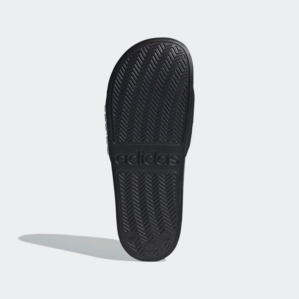 adidas Adult Adilette Shower Core Black/White/Core Black 10