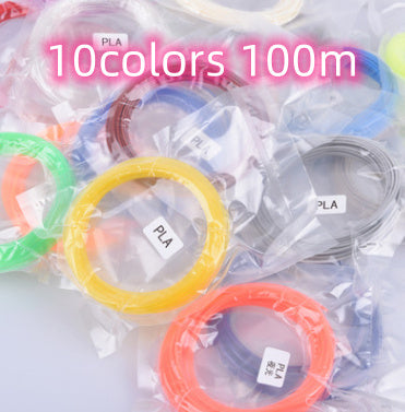 3D print pen 3D pen two generation graffiti 3D stereoscopic paintbrush children puzzle painting toys 10colors 100m PLA