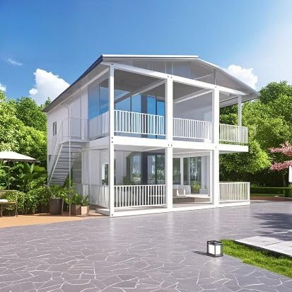 Mobile Houses Prefab Foam Folding House Two Story Tiny House 100 Meters Portable and Foldable Tiny Modern Design with Easy Installation
