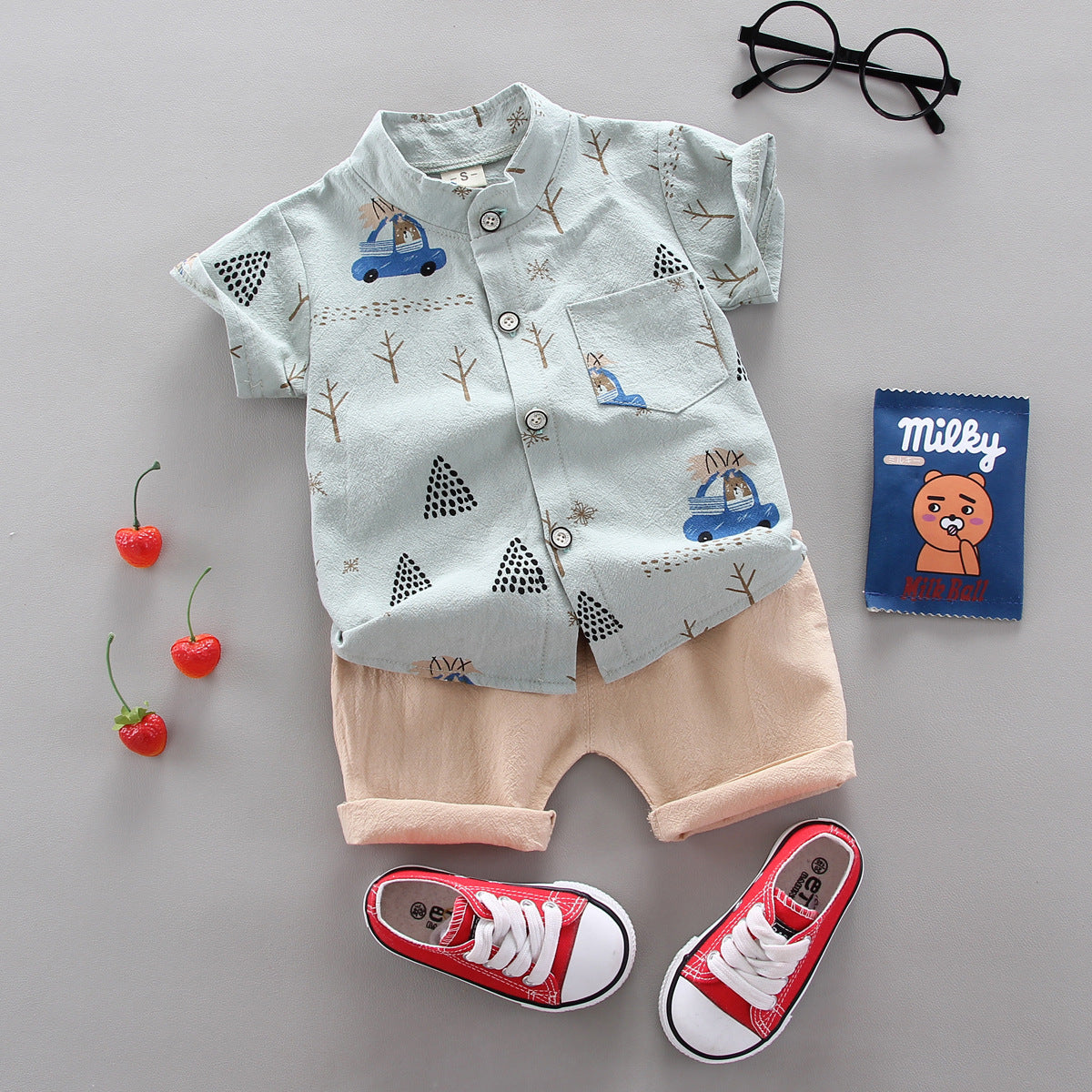 Children clothes set Light Green