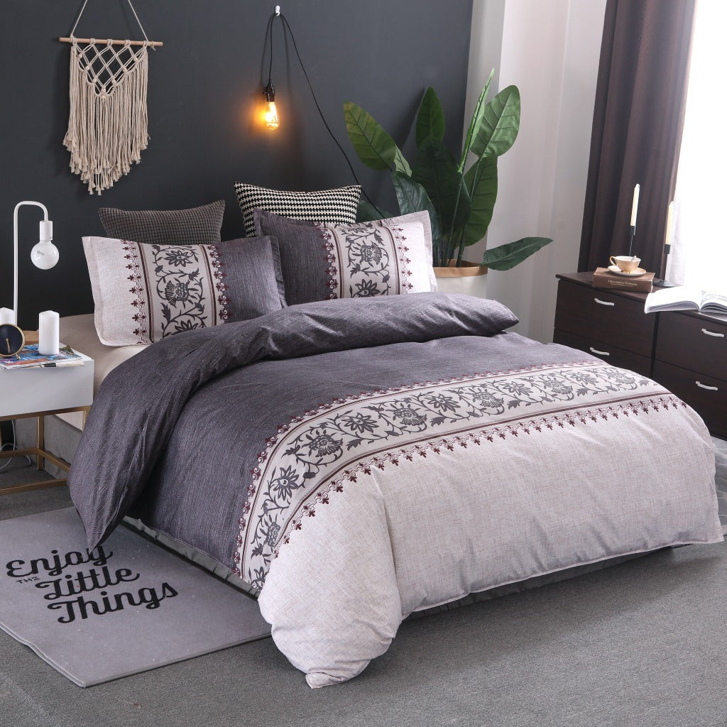 Simple plain bedding Silver grey