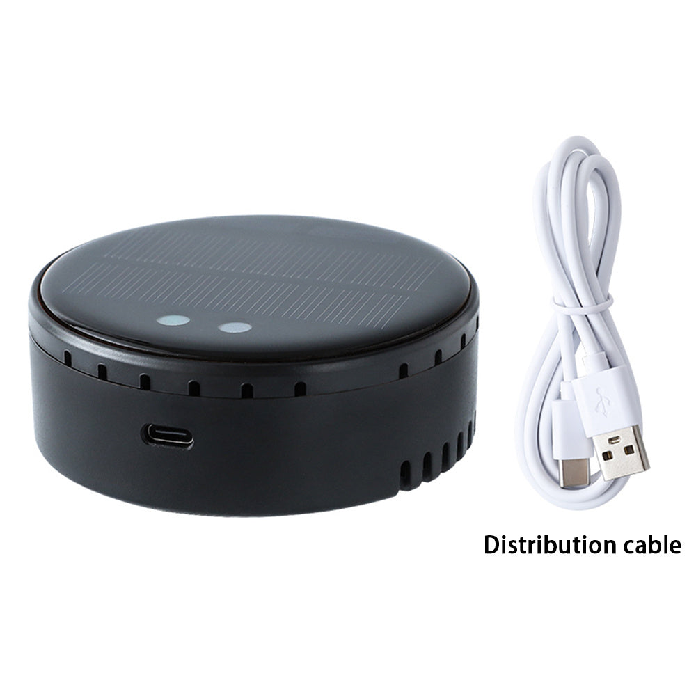 Car Mounted Solar Air Humidifier Black