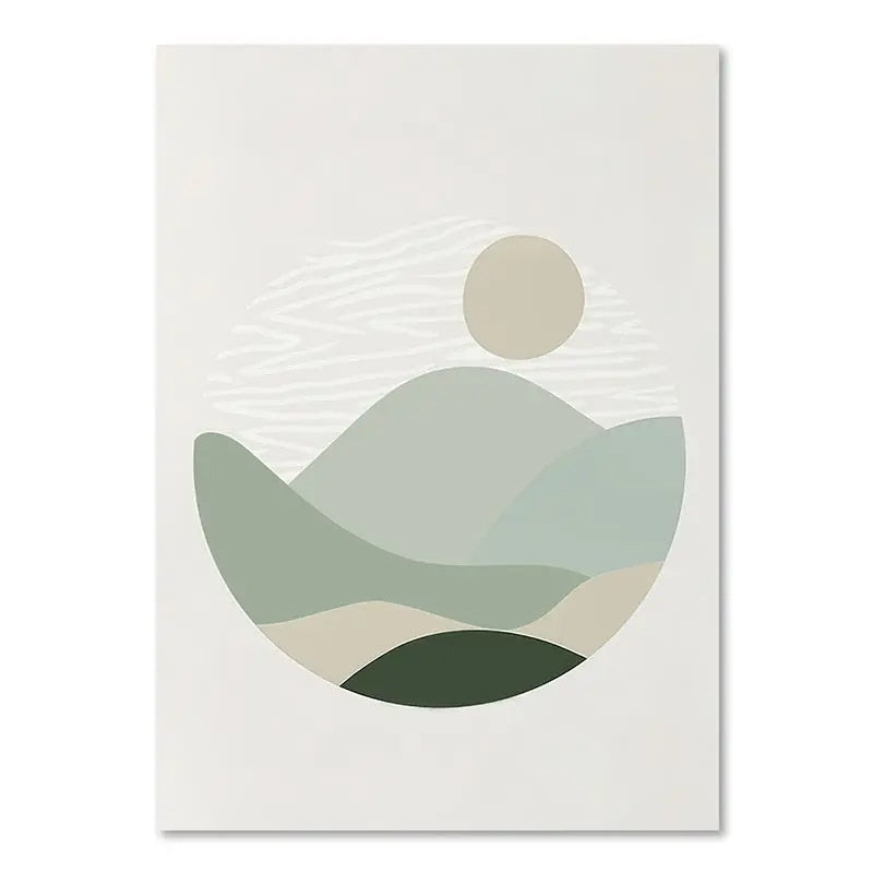 Green Plant Decorative Painting N Style