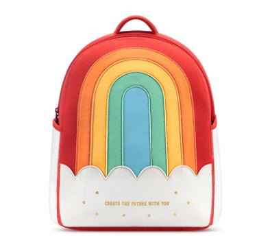 Children's Schoolbag Spine Care Cute Rainbow Small