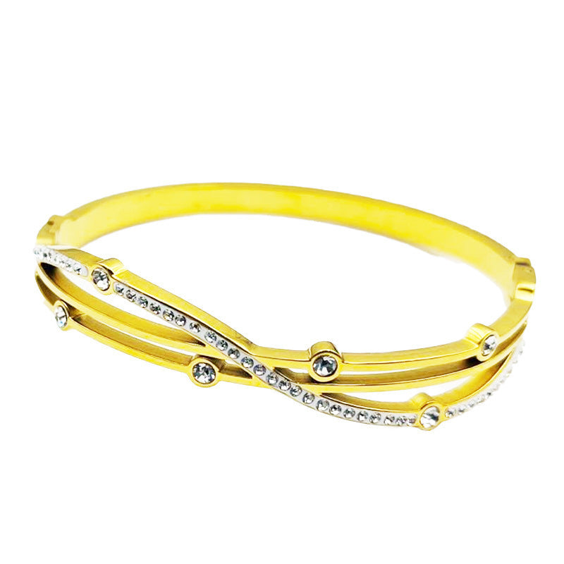 Niche Rose Gold Cold Style Bracelet 2Style