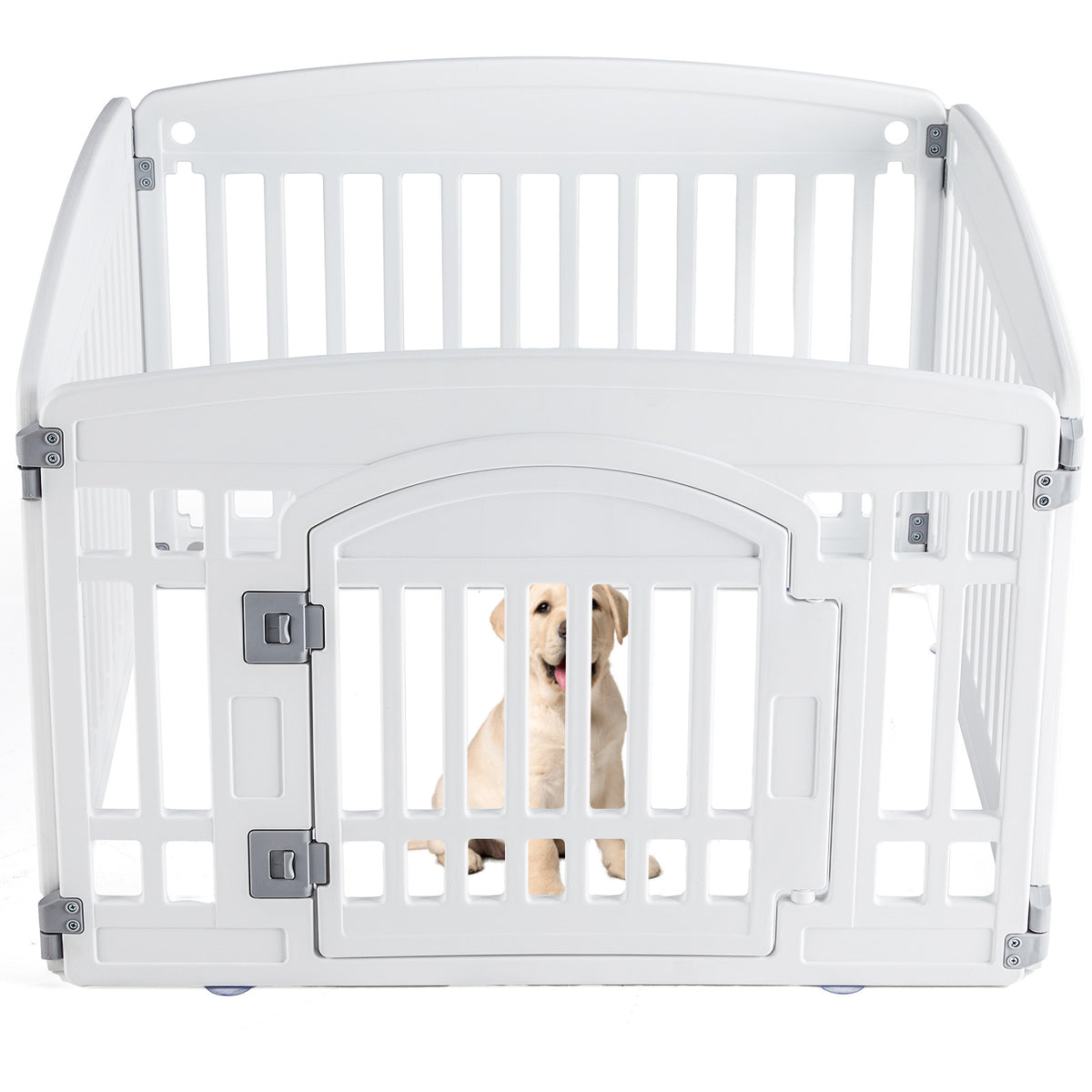 Dog Game Fence Is Safe And Reliable White4Panel