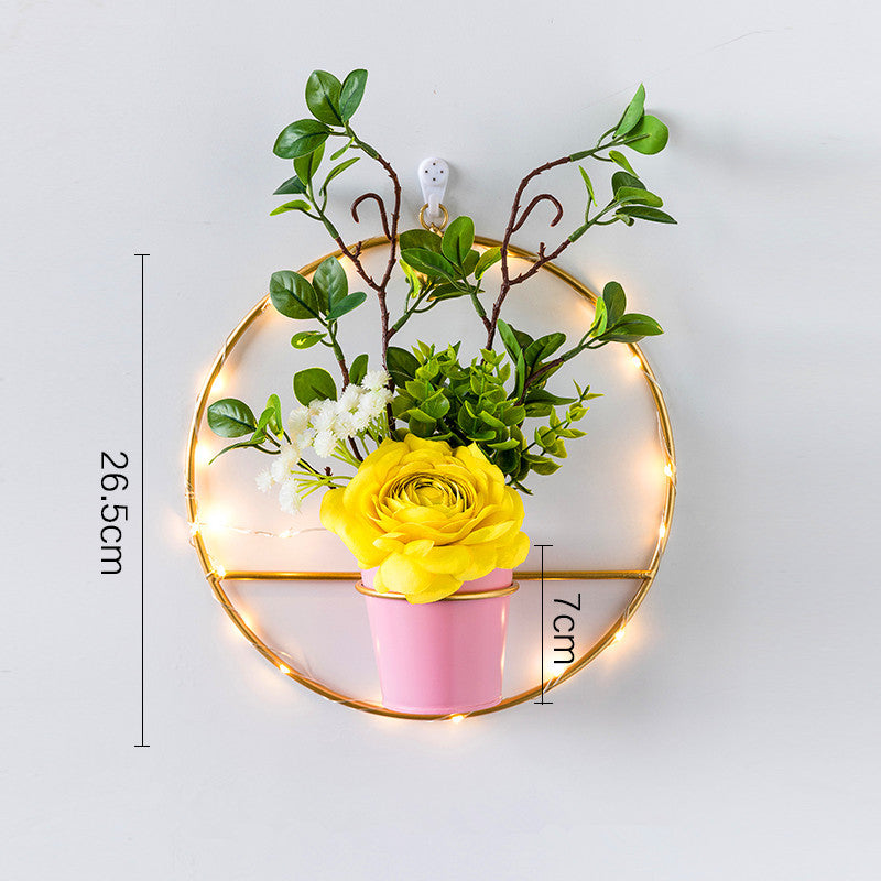 Nordic ins light luxury soft decoration with wall decoration bedroom creative furnishing set wall hanging wall decoration 1Style