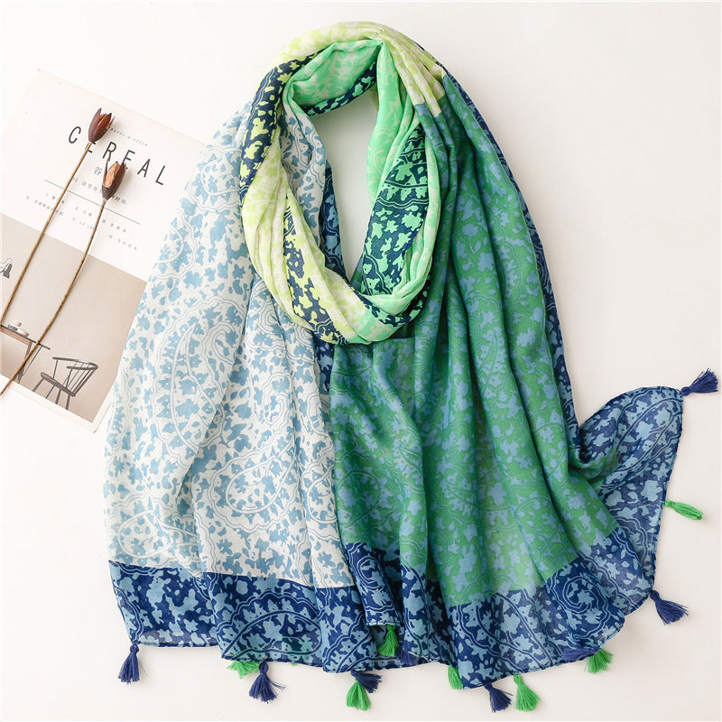 Creative Chinese Style Cotton And Linen Scarf SL2210010 180X88CM