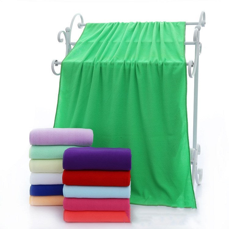 Absorbent Microfiber Bath towels Dark Green