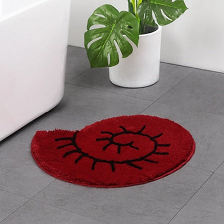 Cartoon bathroom mat Red snail