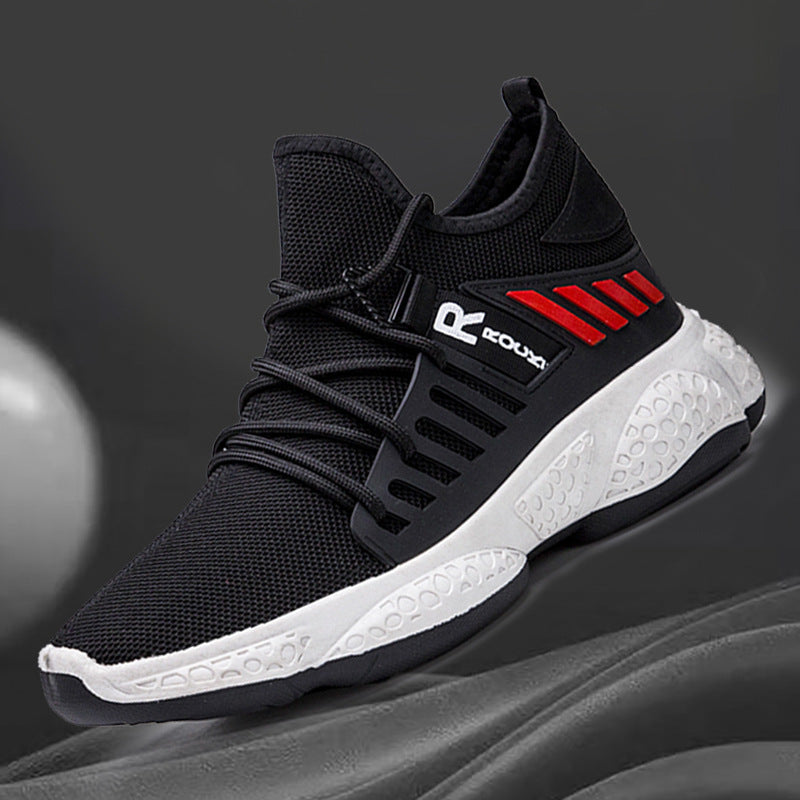 Men Sneakers Breathable Mesh Sports Shoes Black
