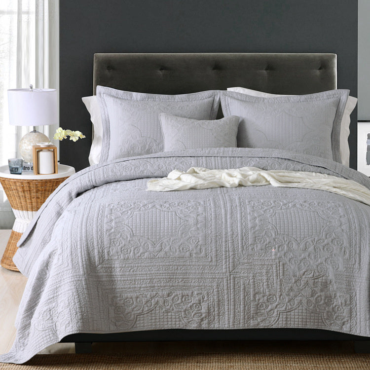 Three-piece bedding set Grey