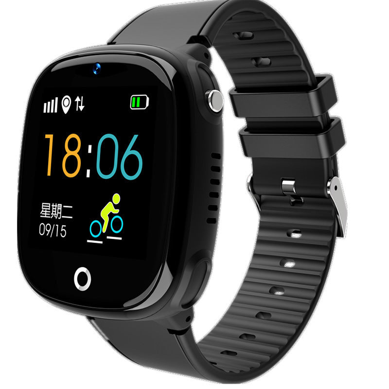 Smart watch children phone watch Black