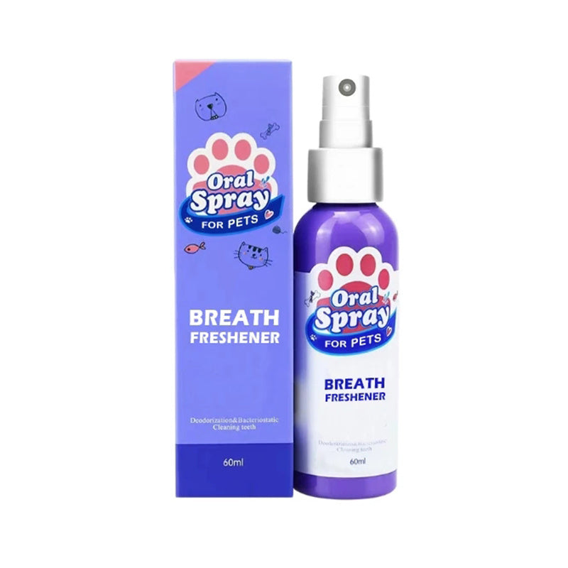 Pet Deodorant Tooth Cleaning Spray Purple