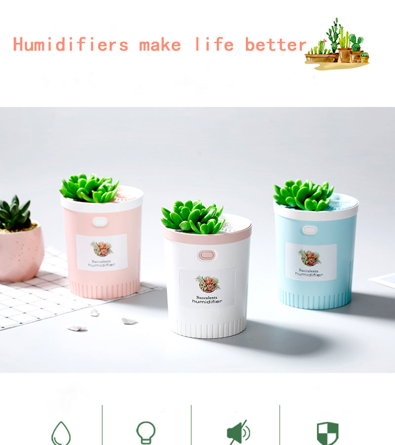 USB sucky humidifier with luminous timing