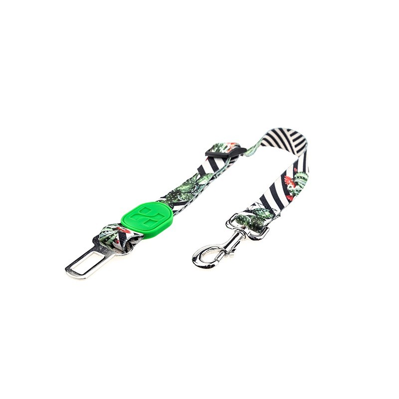 Adjustable dog car seat belt Cactus