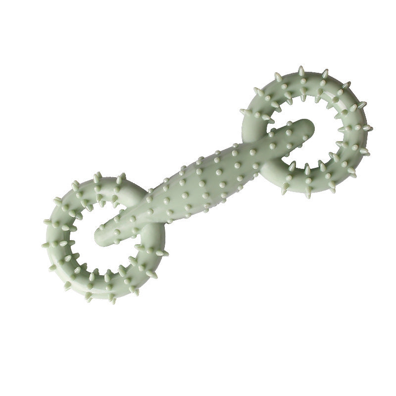 Pet Dog Pull Ring Molar Stick Chew Toy Green 1PCS
