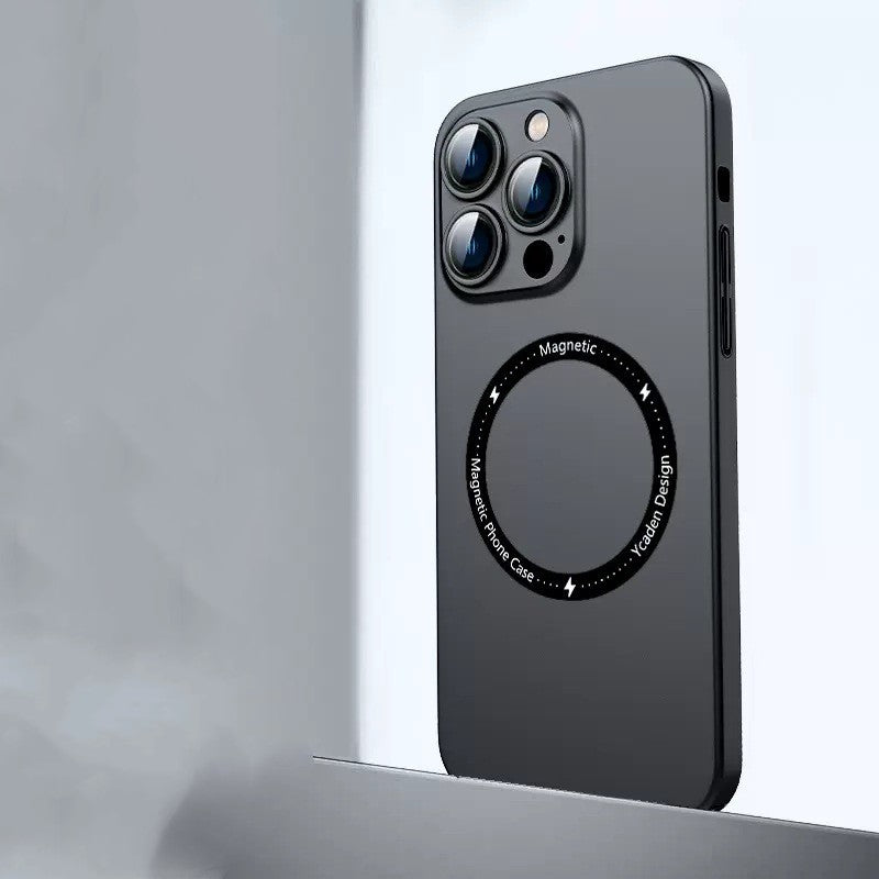 PC Skin Sense Magnetic Suction Phone Case Black