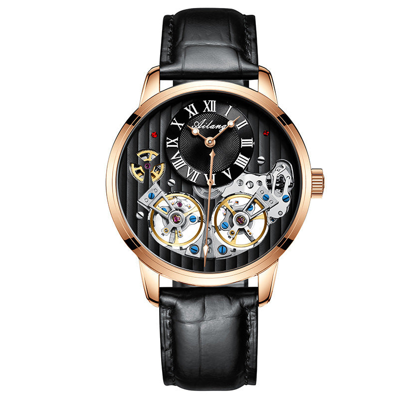 Men's watch automatic mechanical watch Black2