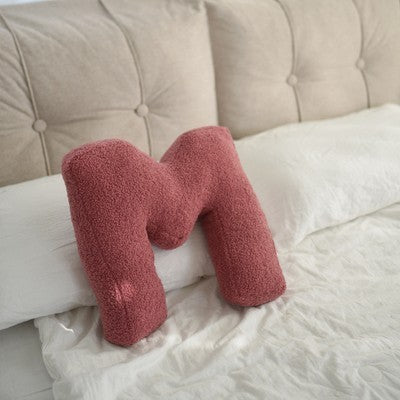 26 English Letters Pillow Sofa Cushion Shooting Props M About 38x30cm