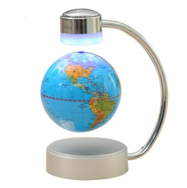 8 inch globe magnetic suspension office decoration company gift novelty creative birthday gift Blue2 6 inches
