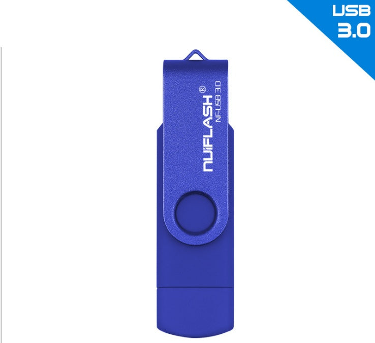 OTG 64GB 32GB 16GB Pen Driver USB Flash Disk External Storage Rod 32GB 3.0U Disk Blue 128GB