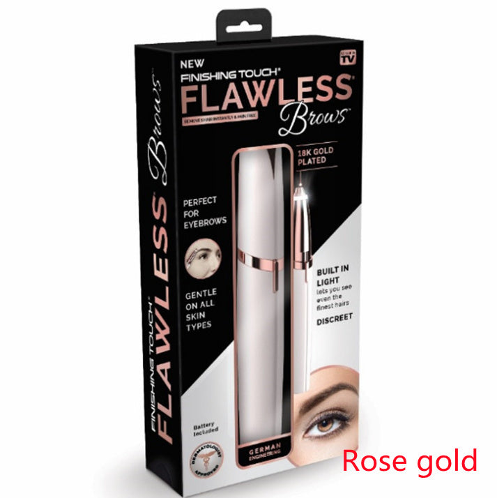 Flawlessly Brows Electric Eyebrow Remover Rose gold