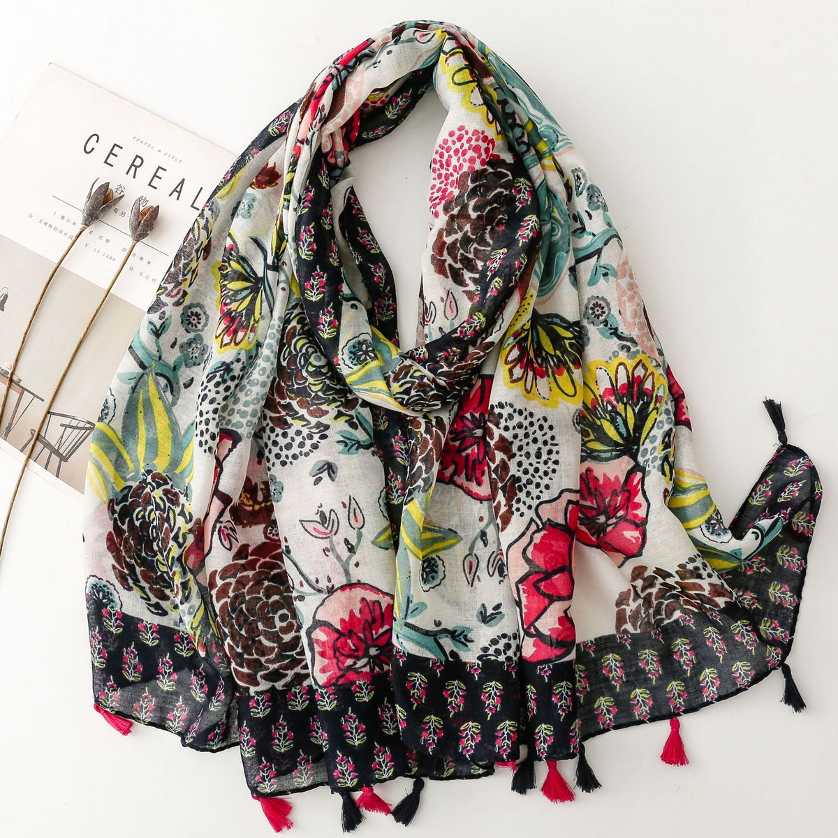 Creative Chinese Style Cotton And Linen Scarf SL2409007 180X88CM
