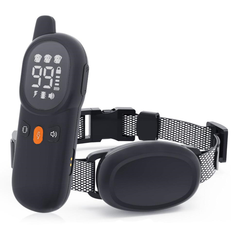 Bark Stopper Wireless Shock Dog Collar Black