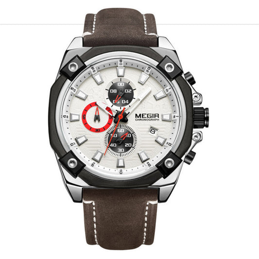 Watch Multifunctional Chronograph Sports Calendar Quartz Watch Men's Watch