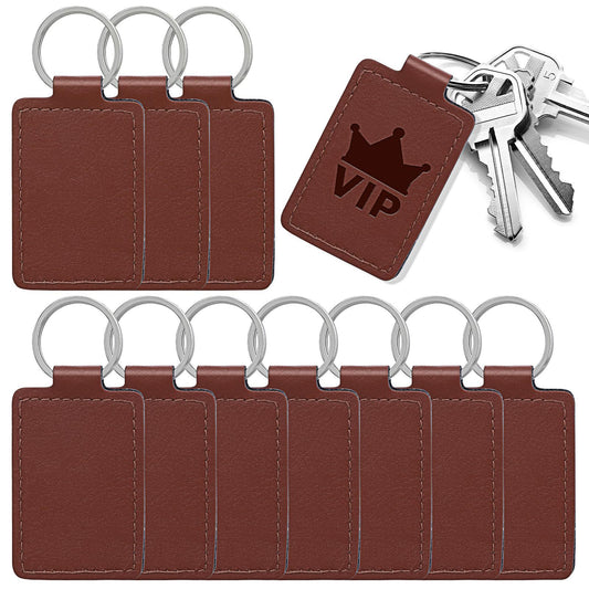 Printing Of PU Leather Keychain Pendant