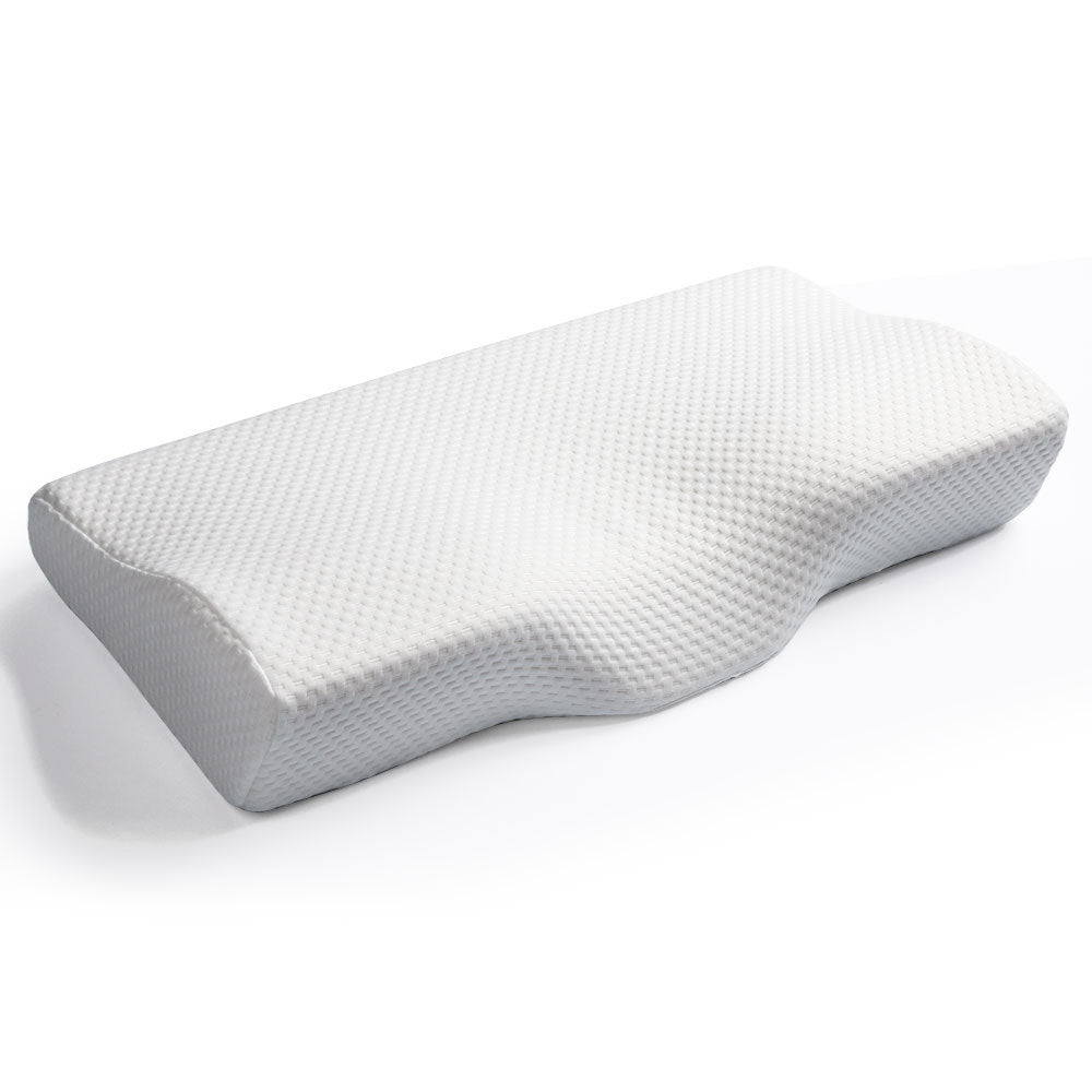 Memory Foam Slow Rebound Butterfly Pillow White 61x35x11cm