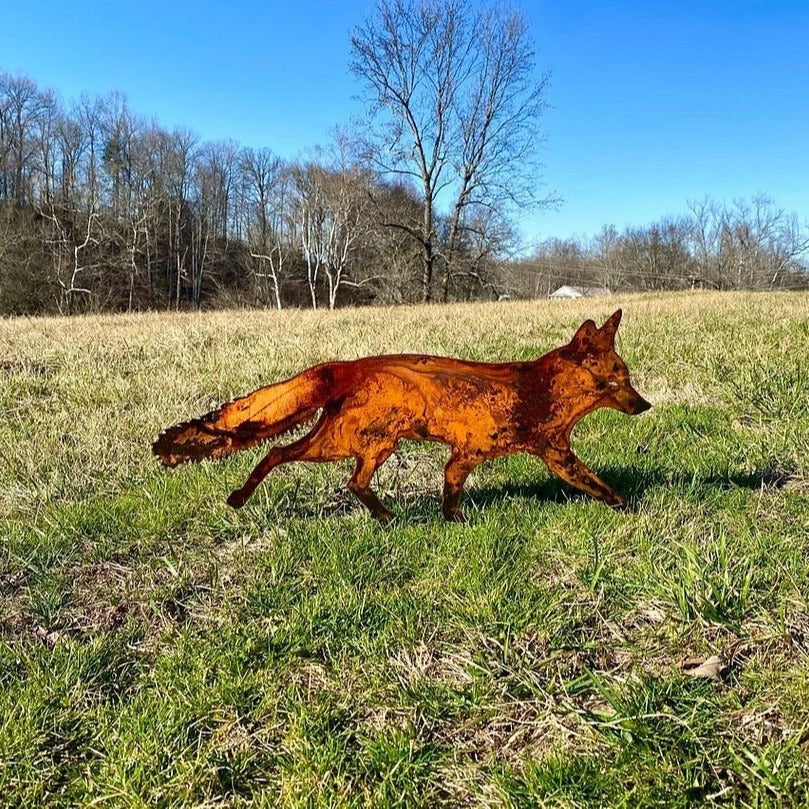 Fox Iron Outdoor Plug-in Decoration
