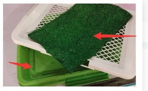 Dog Cleaning Tool Grid Lawn Flat Toilet Dog Potty Green