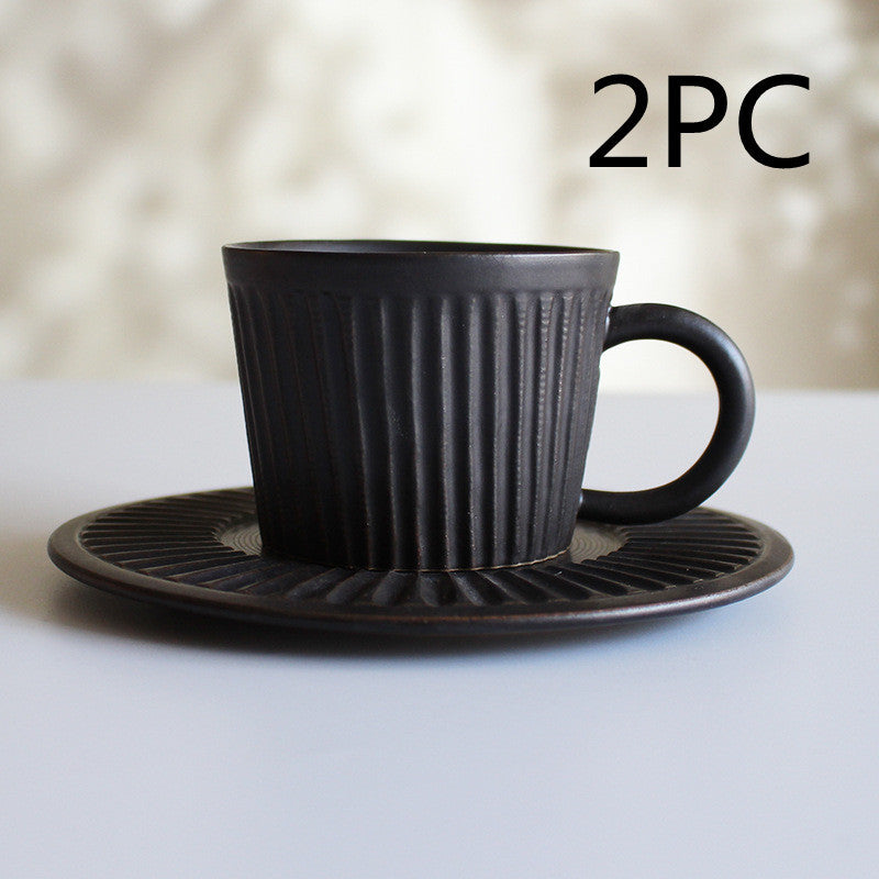 Jingdezhen coffee cup Black 2PC