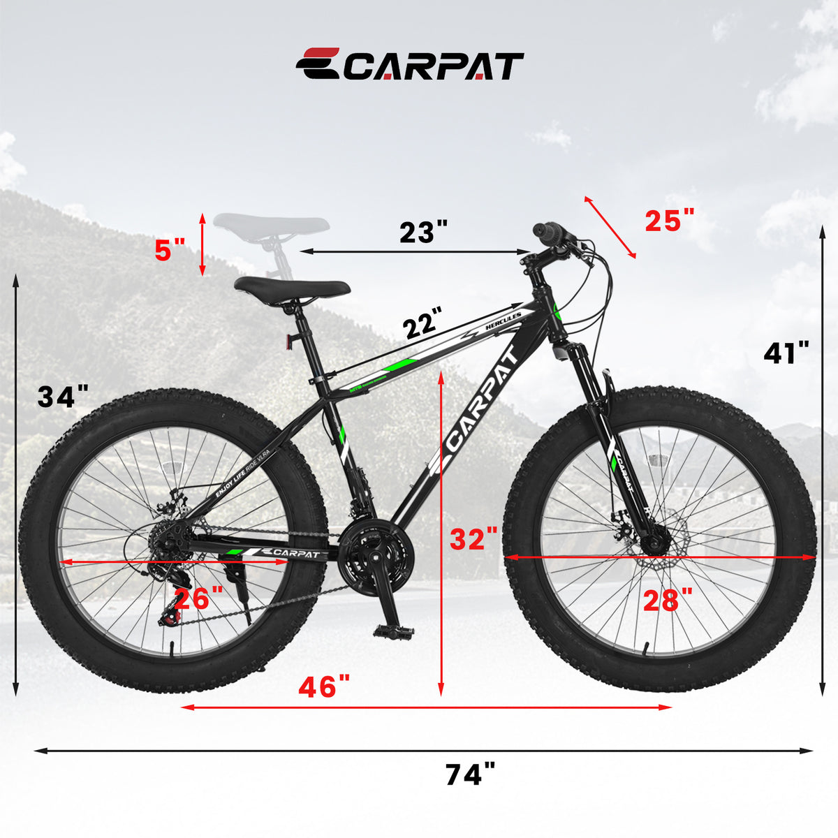 Bicycle S26109-BLACK-GREEN
